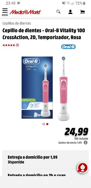 Cepillo oral b vitality media markt